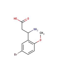 Astatech 3-AMINO-3-(5-BROMO-2-METHOXYPHENYL)PROPIONIC ACID; 5G; Purity 95%; MDL-MFCD03002511